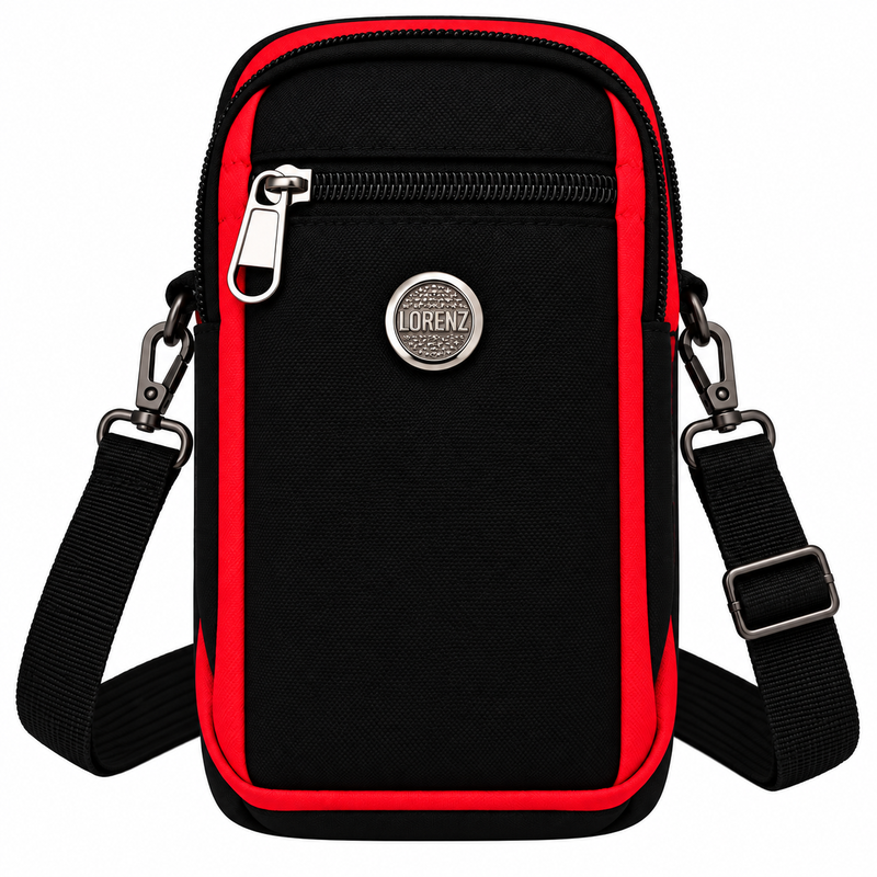 LL-93 Red & Black Polyester Shoulder Bag (New)